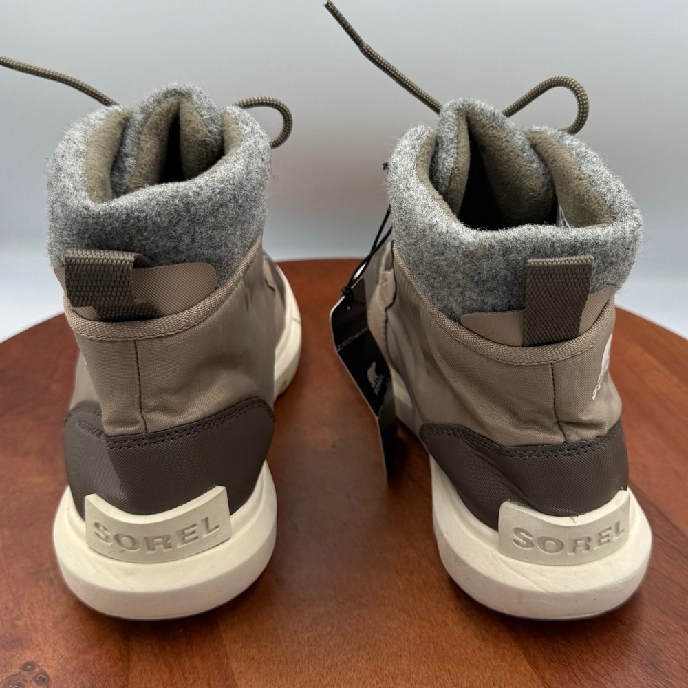 Sorel Explorer Next Carnival Waterproof Boots Womens 7.5 Tan Felt Lined Lace Up - Picture 7 of 14